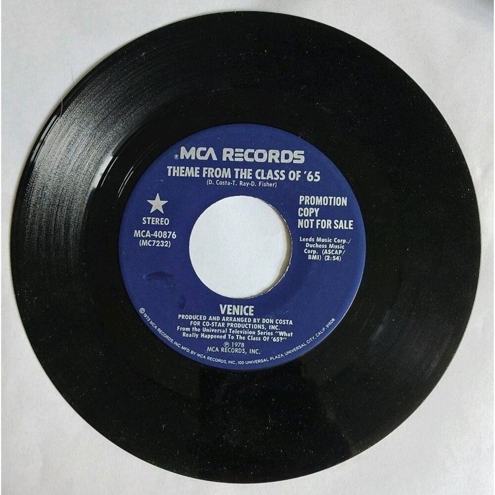 Venice – Theme From The Class Of '65 / Same, 45 RPM